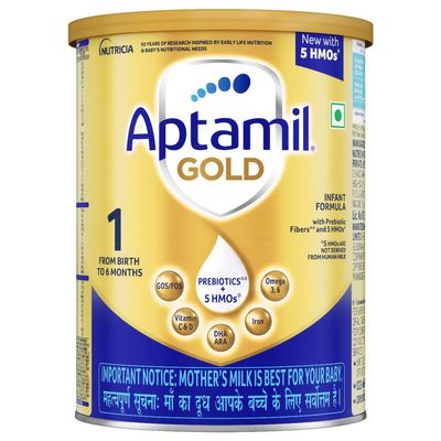 Aptamil Gold Infant Formula Stage 1 Powder, 400 g Tin