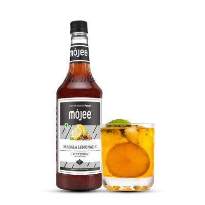 Mojee Masala Lemonade Syrup | Tangy & Spicy Lemon-Lime Flavored Syrup for Mocktails, Cocktails, Shikanji & Refreshing Drinks | Bar & Caf Essential  1L