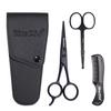 Nose Beard Mustache Scissors and Comb Set for Men Women Care With Bag Black Health & Beauty/Shaving & Hair Removal/Clippers & Trimmers view 1