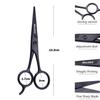 Stainless Steel Hair Beard Eyelashes Scissors Eyebrow Trimmer Cosmetic Tool Black Health & Beauty/Shaving & Hair Removal/Clippers & Trimmers view 3