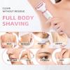 Electric Lady Shaver for Women, Wet & Dry 5-in-1 Bikini Trimmer and Facial Hair Remover for Women  for Face, Nose, Eyebrows, Arms, Underarms, Legs & Bikini Line  Painless Grooming Kit view 2