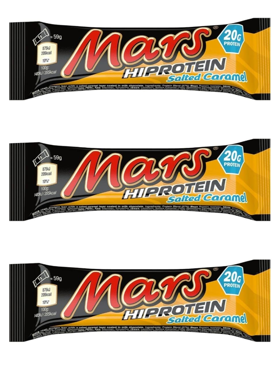 Mar's Hi Protein Bar (3 x 59g) - Salted Caramel