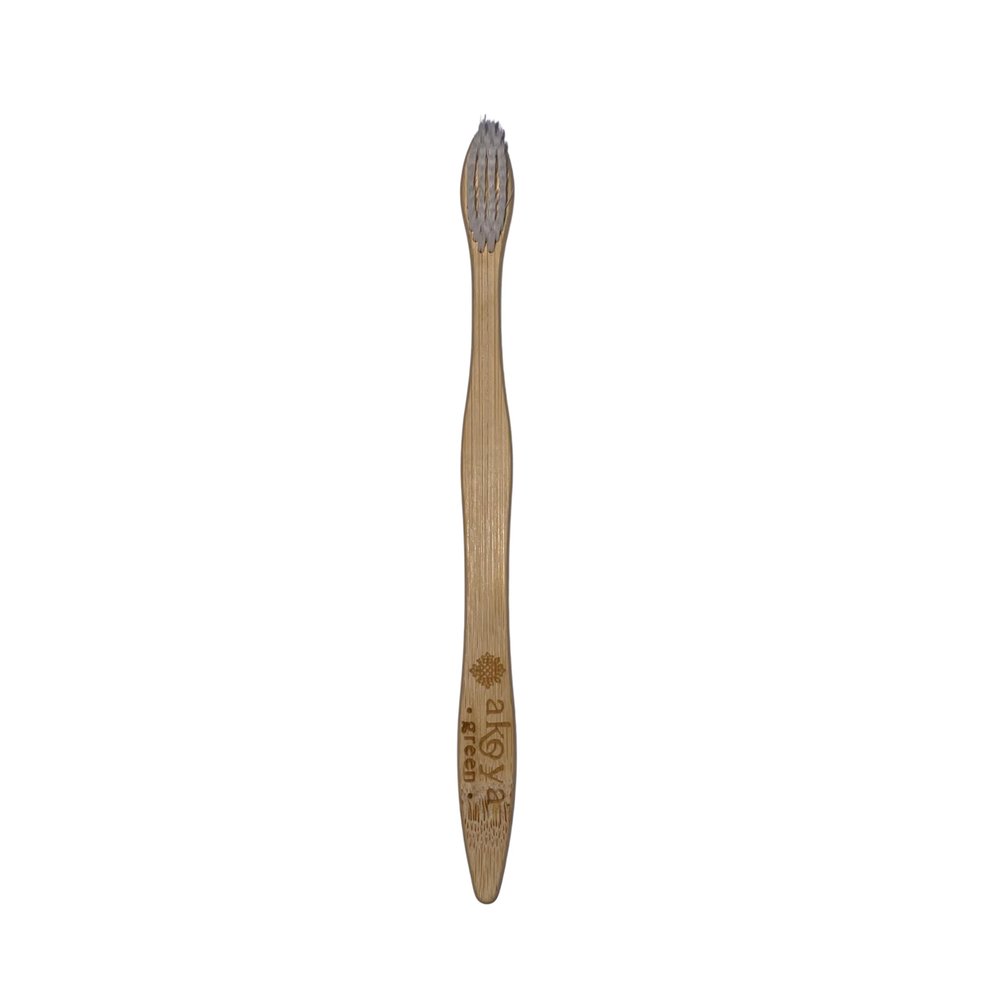 Akoya Green Bamboo Toothbrush Eco-Friendly & Biodegradabl-pack of 4 piece