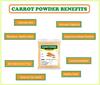 3V PRODUCTS Carrot Powder 100Gm | Gajar | Dehydrated, 100% Pure, Freshly Ground, Delicious Great for Juice, Cooking, Soup, Baking & Skin (Pack Of 1) view 3