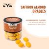 la Vela Almond Dragees | 142g (5oz) Jar | White Chocolate Coated Roasted Crunchy & Creamy Snack | Premium Gift Box for Festivals, Birthdays & Special Occasions, Snacking &Desserts (142 Gram, Saffron) view 2