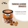 la Vela Almond Dragees | 142g (5oz) Jar | White Chocolate Coated Roasted | Premium Gift Box for Festivals, Birthdays & Special Occasions, Snacking &Desserts (142 Gram, Turkish) view 2