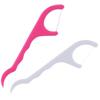 AZLVERA Dental Floss Pick with Handle, Pink and White, Pack of 20 view 1