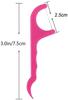 AZLVERA Dental Floss Pick with Handle, Pink and White, Pack of 20 view 3