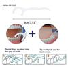 AZLVERA Dental Floss Pick with Handle, Pink and White, Pack of 20 view 4