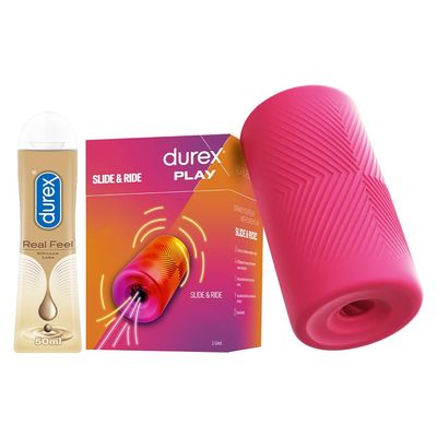 Durex Slide and Ride & Real Feel Lube Combo