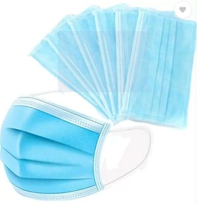 dr dentist Virus protection face mask, surgical mask, bacteria and dust protection mask Surgical Mask Surgical Mask With Melt Blown Fabric Layer (Blue, free size, Pack of 100, 3 Ply)
