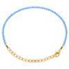 Certified Blue Chalcedony Bracelet for Women Men with Healing Crystal and Reiki Stone - Beautiful Gemstone 2mm Faceted Beaded Bracelet for Balance, Harmony & Positive Energy view 2