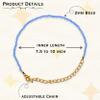 Certified Blue Chalcedony Bracelet for Women Men with Healing Crystal and Reiki Stone - Beautiful Gemstone 2mm Faceted Beaded Bracelet for Balance, Harmony & Positive Energy view 4