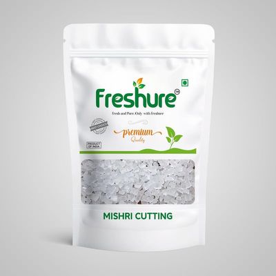 Freshure Mishri Dana | Cutting Mishri | Sugar Crystal | Rock Sugar | Mishri For Prasad (900Gm)