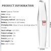 2-in-1 Rechargeable Electric Hair Remover and Eyebrow Trimmer, 18K Gold Plated, Built-in Light, Rose Gold (white 2 in 1) view 4