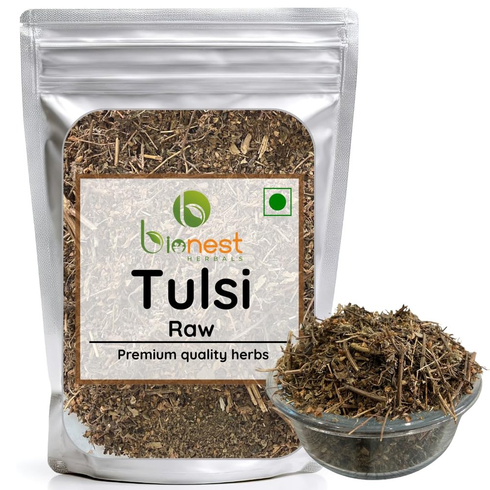 Bionest Herbals Tulsi Leaves 250g Holy Basil/Krishna Tulasi/Ocimum Sanctum for Immunity, Stress Relief