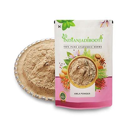 IndianJadiBooti Amla Powder Indian Gooseberry Emblica officinalis, 400 Grams | (Pack Of 2)