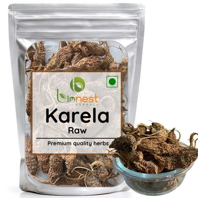 Bionest Herbals Karela 250g Bitter Gourd/Pavakkai/Karli/Sugar Control, Digestion & Metabolism