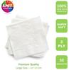 Amit Marketing Premium Tissue Paper Napkin 2 Ply - 40X40 cm I Soft, Strong and Highly Absorbent I Made of Virgin Pulp I for Restaurant Home Office Party Wedding & Events I White I 50 Pulls - Pack of 6 view 2