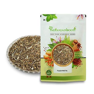 IndianJadiBooti Tulsi Basil Leaf, 250 Grams Pack | (Pack Of 2)