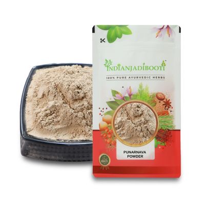 IndianJadiBooti Punarnava Powder Boerhavia Diffusa | Supports Kidney Health & Water Balance | Punarnava Churna For Urinary Wellness & Swelling Relief | With Boerhavia Diffusa Root, 100 Grams Pack | (Pack Of 2)