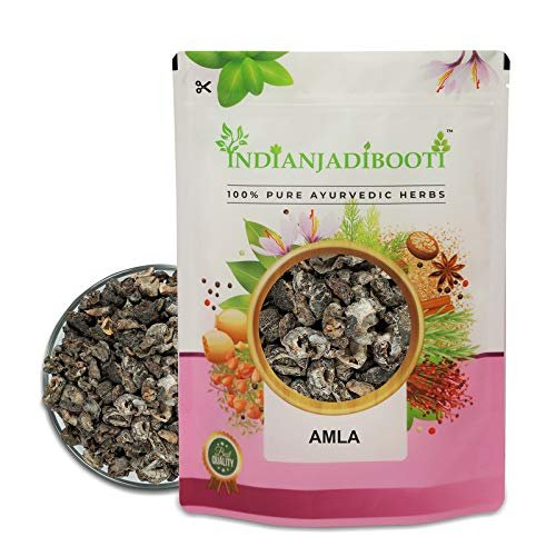 IndianJadiBooti Dry Amla Awla Phyllanthus Emblica Indian Gooseberry, 400 Grams Pack | (Pack Of 2)