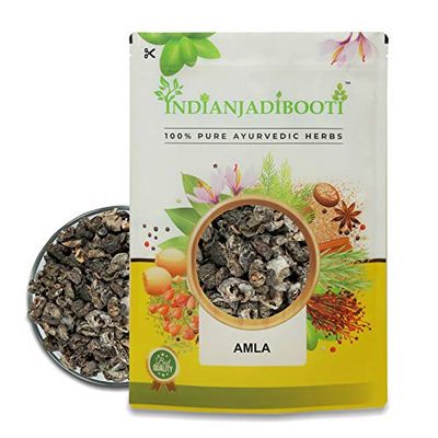 IndianJadiBooti Dry Amla (Awla) Phyllanthus emblica | Premium Indian Gooseberry for Ayurvedic & Herbal Use | 900 Grams | (Pack Of 2)