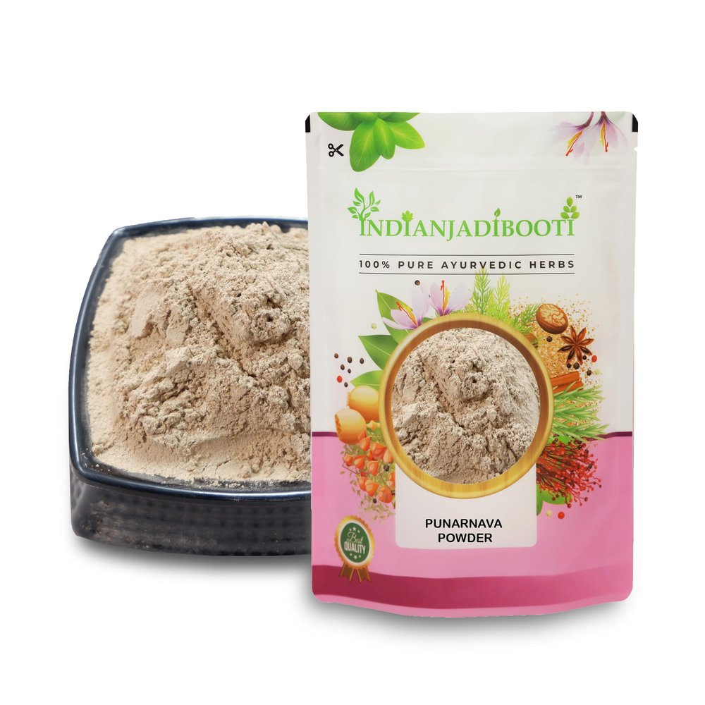 IndianJadiBooti Punarnava Powder Boerhavia Diffusa | Supports Kidney Health & Water Balance | Punarnava Churna For Urinary Wellness & Swelling Relief | With Boerhavia Diffusa Root, 400 Grams Pack | (Pack Of 2)