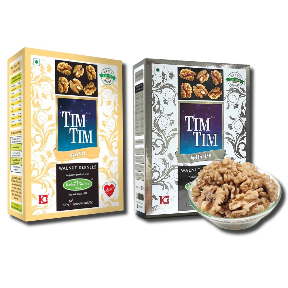 Tim Tim Premium Walnuts Combo | Gold & Silver walnuts kernels 500g | 250g Each | Fresh, Natural, Healthy Dry Fruits