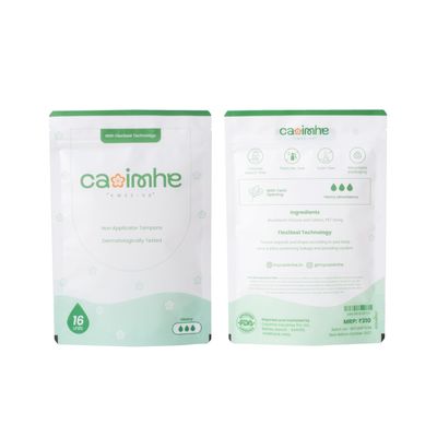 Caoimhe Tampons "KWEE-VA" | Heavy Absorbency | 16 Units | Non-Applicator Tampons | FlexiSeal Technology | Dermatologically tested | Toxin-free | Natural materials.