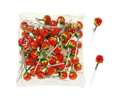 Strawberry Flavoured Lollipop | Sweet Candy | Fruit Flavoured Cadies - (150 Count)