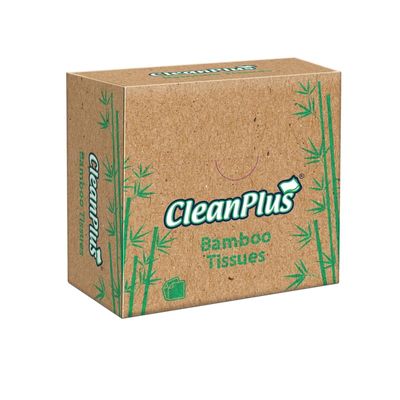 Cleanplus Bamboo Tissues: 100 Units 4 Packs