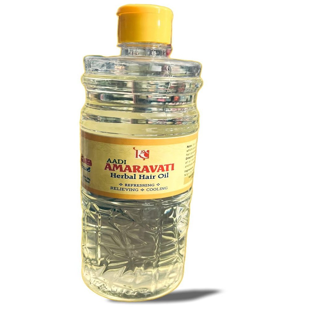 Aadi Amaravati Herbal Hair Oil, Refreshing and Cooling, Yellow 750ml
