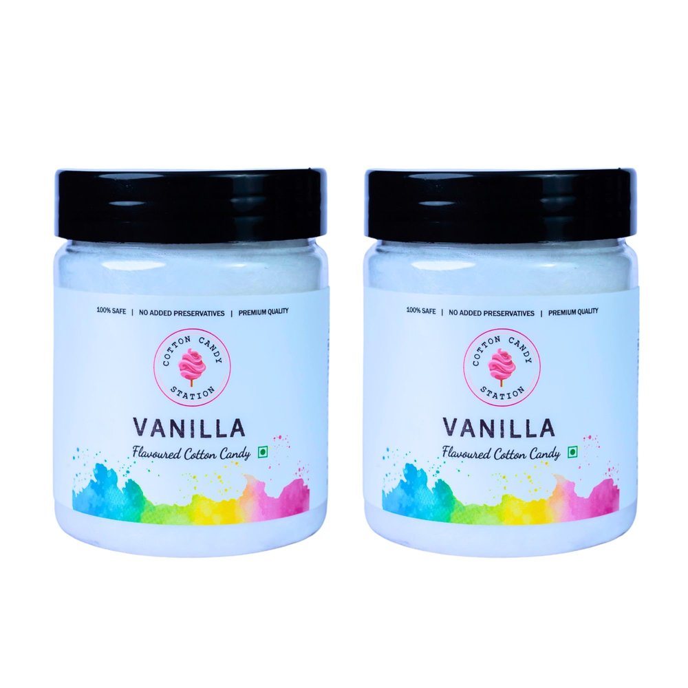 Cotton Candy Vanilla Flavour - 20G (Pack Of 2) | Light | Vegan | Perfect for Parties | Birthday Parties/Weddings/Festivals/Baby Showers/Corporate Events | 100% Safe | No Added Preservatives