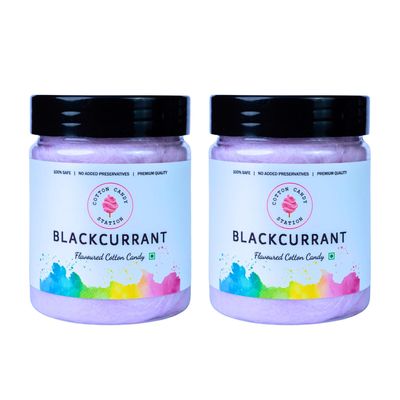 Cotton Candy Blackcurrant Flavour - 20G (Pack Of 2) | Light | Vegan | Perfect for Parties | Birthday Parties/Weddings/Festivals/Baby Showers/Corporate Events | 100% Safe | No Added Preservatives