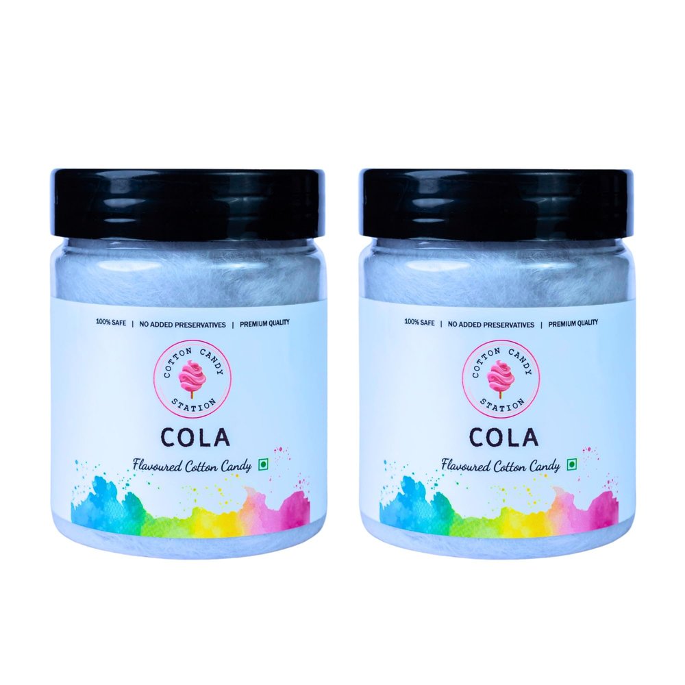 Cotton Candy Cola Flavour - 20G (Pack Of 2) | Light | Vegan | Perfect for Parties | Birthday Parties/Weddings/Festivals/Baby Showers/Corporate Events | 100% Safe | No Added Preservatives