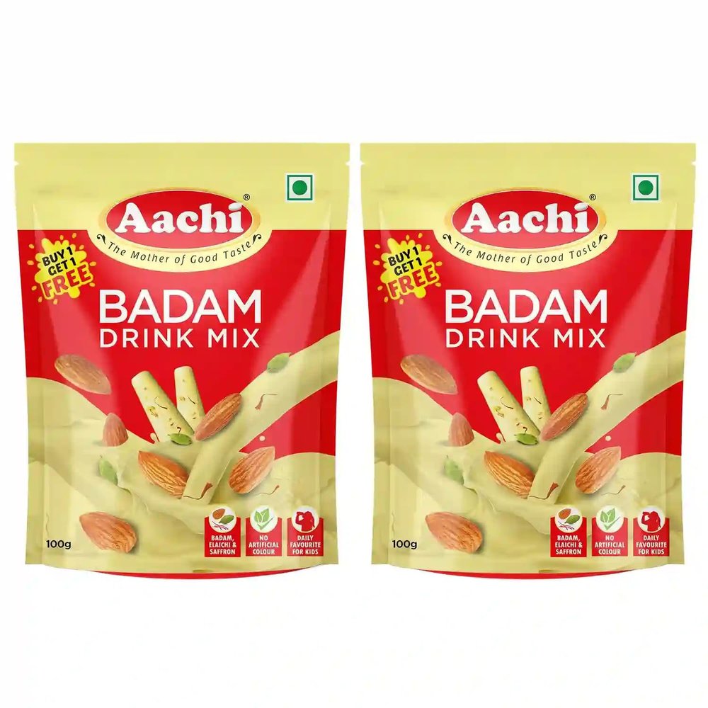 Aachi' Badam Drink Mix, 100g-Pack of 2