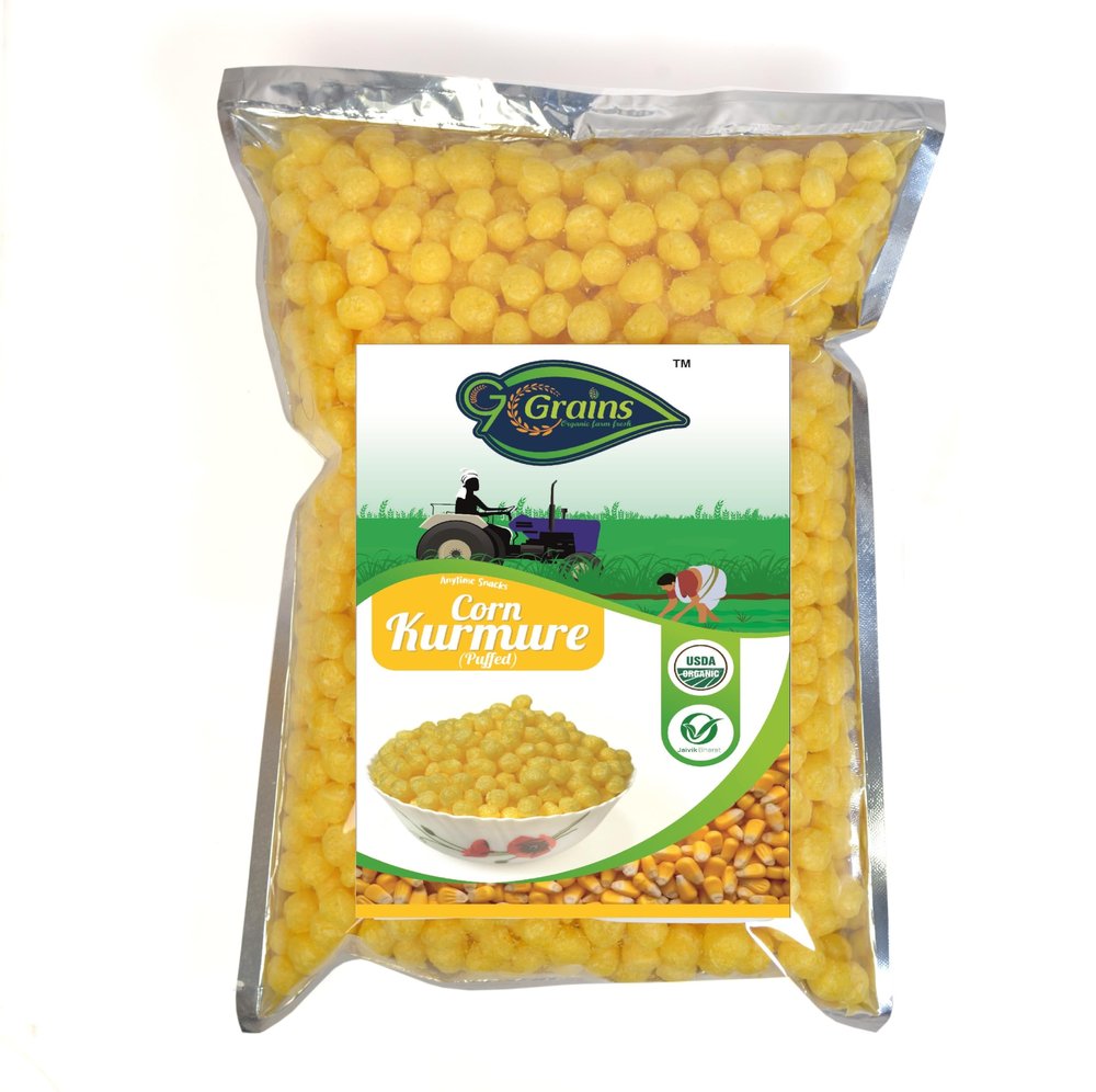 Corn Kurmure (200 Grm)| Puffed | Murmure | Puri | Muri | Pori | Non Roasted Snack | Plain Murmure | Healthy & Tasty Snacks By G7 Grains