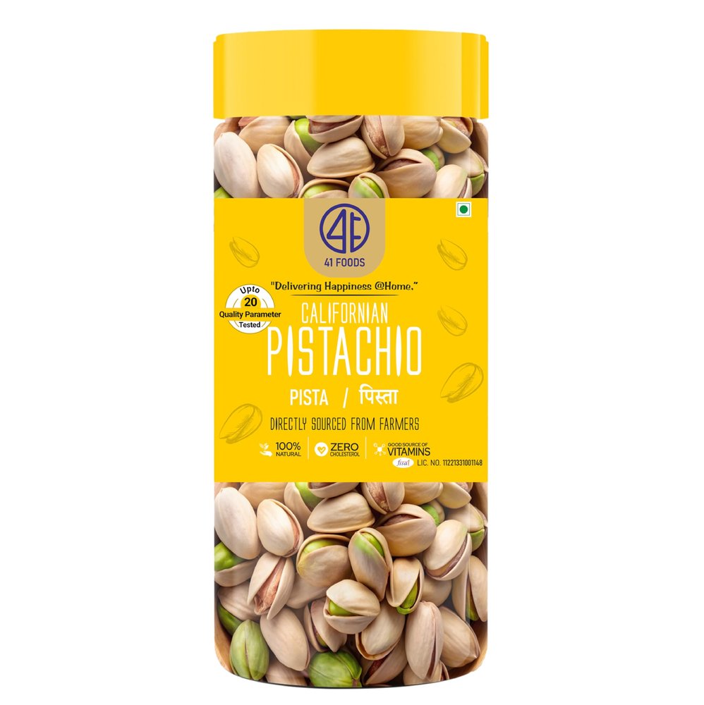41 Foods Premium Pistachios | Salted Pista | 200g