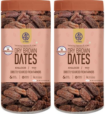 41 FOODS Dried Natural Premium Fresh Dry Dates Sukha Khajur Khajoor Khejur Kajoor Kharik Chuara Chhuhara Dry Fruits and Nuts Natural Sweetener Healthy Snack Energy Booster Dietary Fibre 500gm X 2 1KG