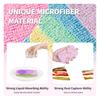 Apidian Rainbow Dish Cleaning Sponge Rainbow Rag, Reusable Double Sided Dish Sponge 12-Layer Microfiber Cloth Scrub Sinks,Pots, Pans for Car, Glass, Furniture Kitchen Scrubber for Dish,Tiles (1) view 3