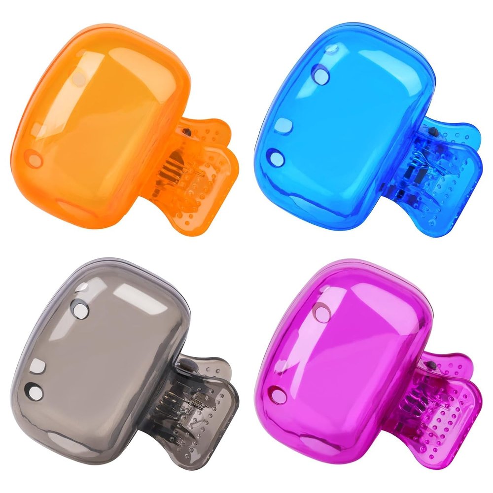 G.FIDEL 2 Pack Travel Toothbrush Head Covers Toothbrush Protector Cap Brush Pod Case Protective Portable Plastic Clip for Household Travel, Business, School, Bathroom, Camping