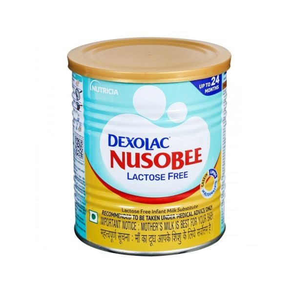 Dexolac Nusobee Lactose Free Infant Milk Substitute Up to 24 Months Powder, 400 g Tin