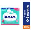 Dexolac Infant Formula Stage 1 Powder for Up to 6 Months, 1.2 kg view 2
