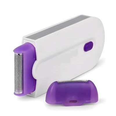 GREBE Plastic Rechargeable Pain Free Instant Hair Remover Stainless Steel Blade Painless Facial All Body Trimmer Shaver Machine With Sensor Light For Men And Women (Multicolour)
