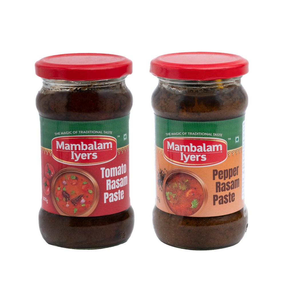 Mambalam Iyer's Tomato and Pepper Rasam Paste Combo Pack