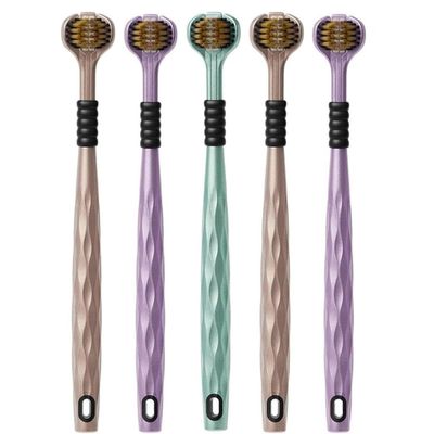 3-Sided Toothbrush | Ultra Soft Bristles for Deep Cleaning | Triple Action Manual Toothbrush | Triple Head Design for 360 Cleaning | Eco-Friendly & Gentle on Gums (5)