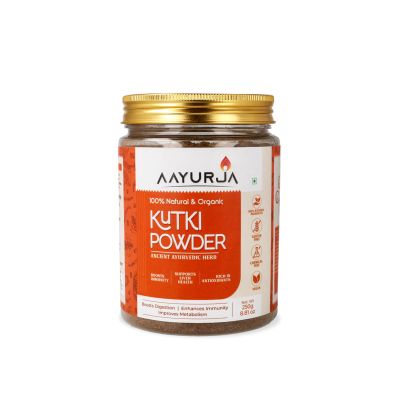 AAYURJA Kutki Powder (Picrorhiza Kurroa) 100% Natural & Organic Ancient Ayurvedic Herb for Liver Detox, Digestion & Skin Health Pure, Chemical-Free 250g