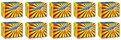 Sunlight Laundry Soap, 150g - Pack of 10