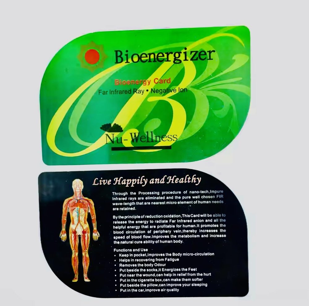 Bio Energy Nano Card, Anti Radiation card, Health Card, Negative Ion Far Infrared, Wellness Energy Card, Heals Blood Circulation Issues (2)